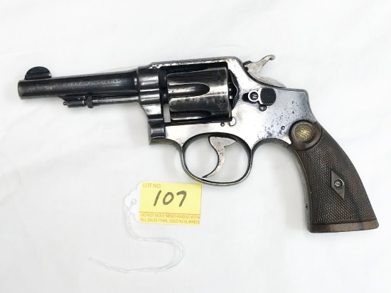 S&W pre-model 10, s#189238, 38Spl revolver, 6-shot