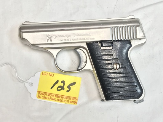 Jennings 25, s#543359, 25ca pistol