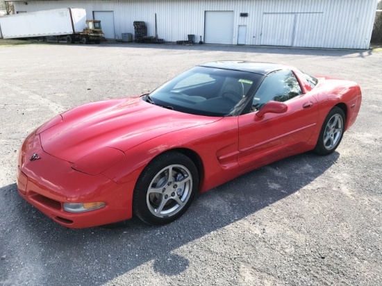 1999 Chevy Corvette red 2-door coupe, 104946mi, 5.7 liter V8 gas engine, automatic transmission, air