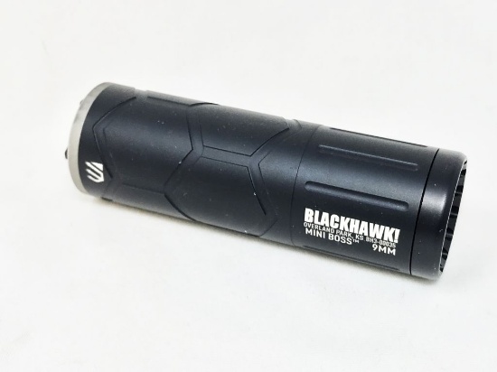 Blackhawk Mini Boss silencer, for 9mm, 5.01" in length, s#BH300035, appears New