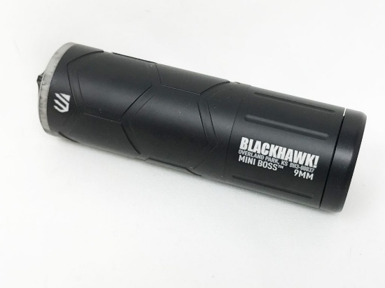 Blackhawk Mini Boss silencer, for 9mm, 5.01" in length, s#BH300037, appears New