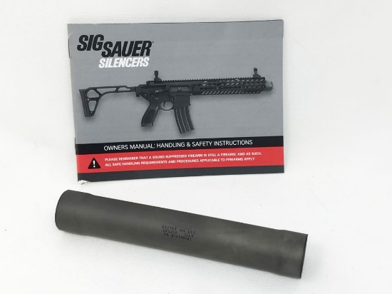 Sig Arms SRD22X silencer, for 22LR, 5.9" in length, s#61A036083, appears Used