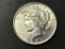 1923 Peace silver dollar