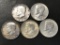 2pc 1964 & 3pc 1964-D Kennedy silver dollars