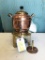 vintage copper/brass tea warmer