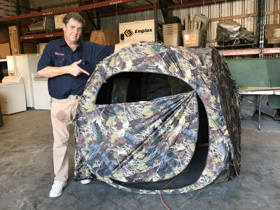Ameristep pop-up hunting blind and 7.5' ghost blind