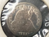 1838 Seated Liberty silver half-dime