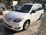 2004 Mazda MPV LX 4-door white wagon, 200820mi, 3.0 liter V6 gas engine, automatic transmission, air