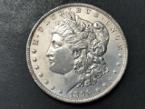 1896 Morgan silver dollar