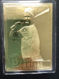 Danbury Mint 22kt gold plated Duke Snider Brooklyn Dodgers Outfield baseball card