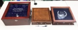 3pc NEW coin display cases - Last 20 Years of Barber Silver Half Dollars, The Jefferson Coin and Sta