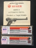 ammo - 22LR, Wincester Super-X, 200rds, with Ruger Mark II instruction manual - LOCAL PICKUP is sugg