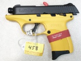 Ruger LC9s 9mm pistol, s#453-34522, NEW in original box, yellow/black