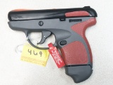 Taurus Spectrum 380auto pistol, s#1F147687, NEW in original box, with extra magazine, red/gray/black
