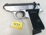 Walther PPK/S 22LR pistol, s#WF041701, NEW in original hard case, nickel