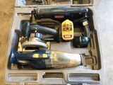 Ryobi 18V tool set - wet/dry vac, R10633 circular saw, RJC181 reciprocating saw, FL1800 flashlight, 