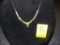 GOLD COLORED & DIAMOND  NECKLACE