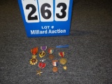 (10) WWII MEDALS including a Purple Heart