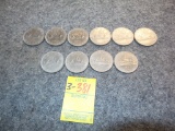 (10) Canadian Silver Dollars