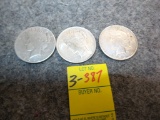 Three Silver Dollars 2-1922 1-1928