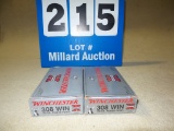 (2) BOXES WINCHESTER .308win
