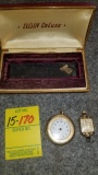 TWO ELGIN WATCHES & CASE