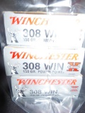 WINCHESTER X 308 THREE BOXES