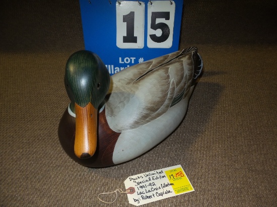DUCKS UNLIMITED SPECIAL EDITION 1991-92 LAC LA CRUIX COLLECTION BY ROBERT CAPRIOLA