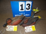 SET OF 2 DECOYS AND ONE MARTINI GLASS W/ HAND CARVED OLIVES