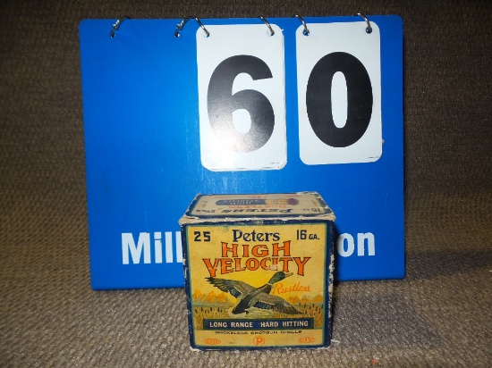 Vintage box of Peters 16ga