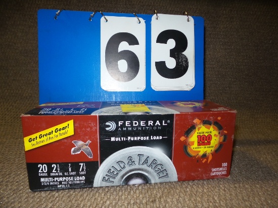 100 rounds of 20ga Federal