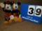Two Retro Mickey & Minnie plush dolls