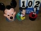 Three Mickey Mouse Coin Banks: Mickey head is from 1971 Play Pal Plastics, inc