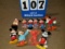 10 Mickey Mouse figurines