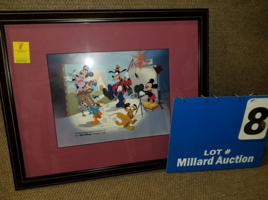 Serigraph cel 'Cal Arts'. "Created exclusively for memebers of the Walt Disney Company Team"