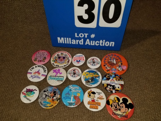 15 Disneyland Buttons