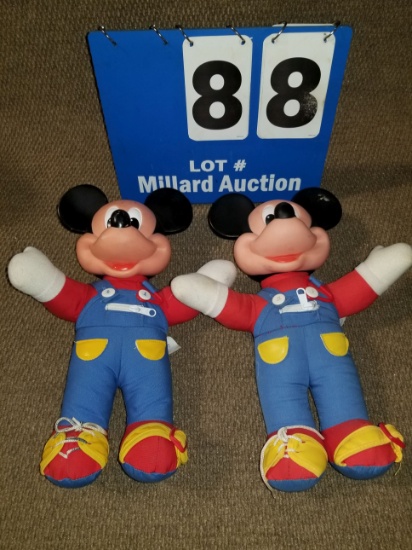 Two Mattel Micke Mouse dolls