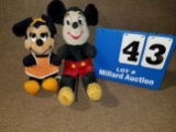 Mickey & Minnie plush toys. USA