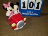 Mickey and Minnie Car Cookie Jar