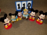6 Mickey Mouse figurines