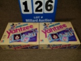 2 Mickey Mouse Yahtzee & 1 Mickey Mouse Dial Typewriter