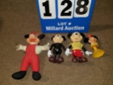 4 Mickey toys