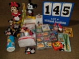 Misc Disney Bath Essentials: Mickey Fireman Showerhead, Soap, floss, Toothbrush, etc