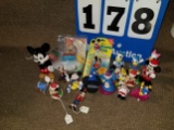 Mickey Mouse, Donald Duck, Daisy Duck, Goofy figurines etc