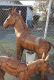 Metal Donkey Statue