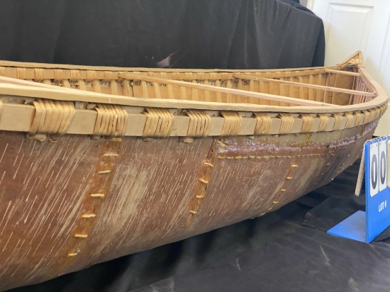 Genuine Native American Birchbark Canoe