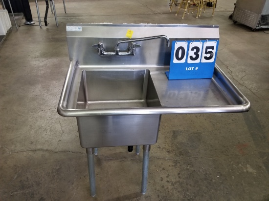 stainless 2'x3' single sink
