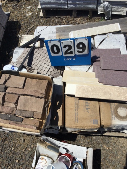 pallet of mixed ceramic tile