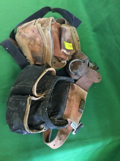 Custom leather craft work bags