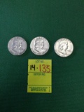 3) 1951 Silver Half Dollar Coin